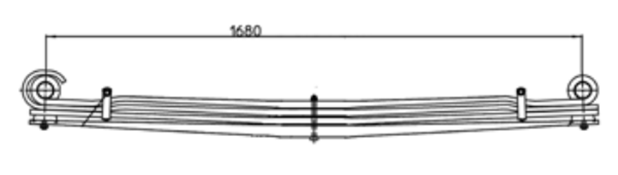 Rear Spring 4853848 for IVECO