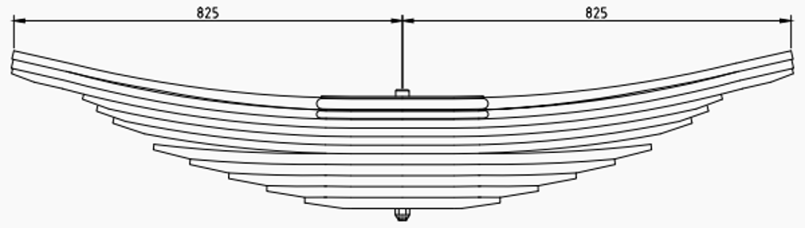 Rear Spring 81434006867 for MAN