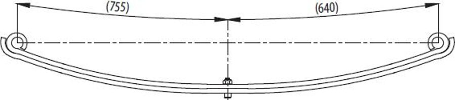Rear Spring for FORD F.900 Ç .TEK. YM