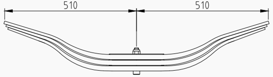 Trailer Rear Spring 508204121 for BPW