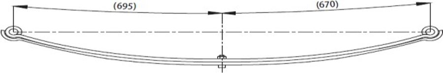 Rear Spring for FORD F.T120/T350 T.TEK