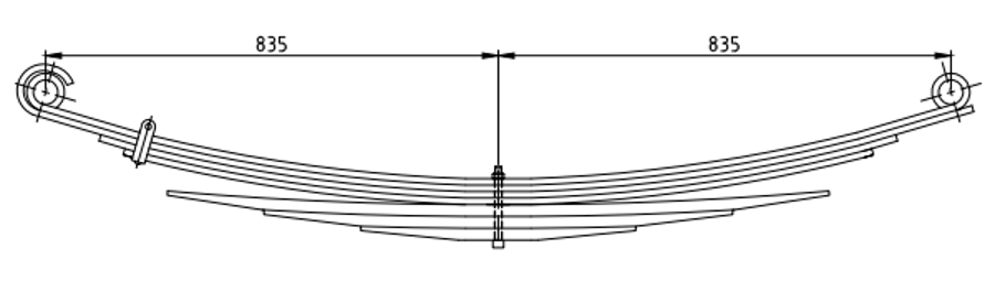 Rear Spring 99445128 for IVECO