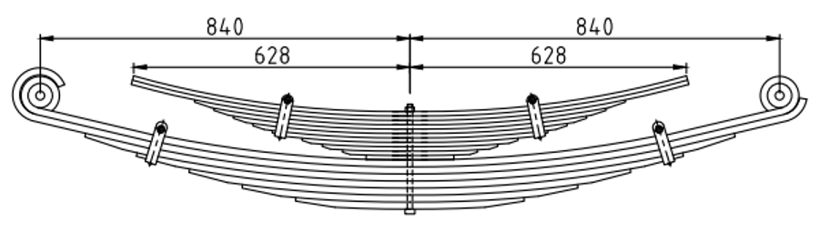Rear Spring 98413941 504354073 for IVECO