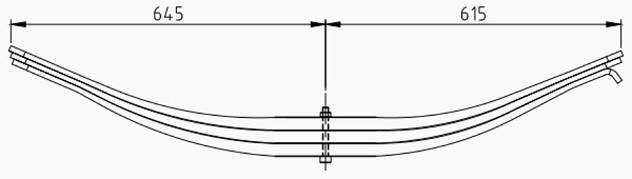 Trailer Rear Spring 21221244 21204279 for ROR
