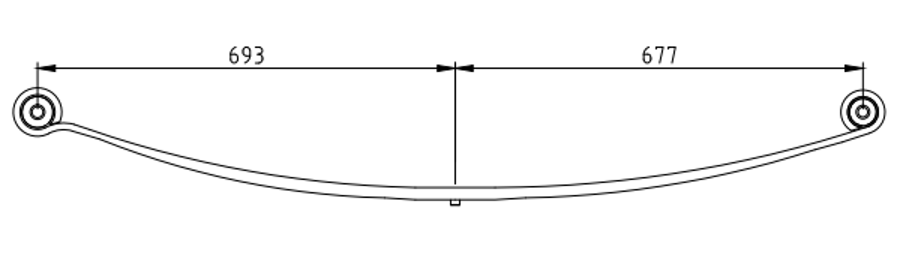 Rear Spring 95VB5560CA for FORD