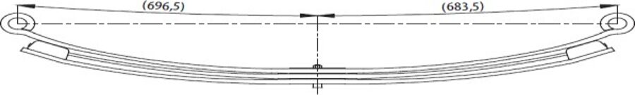 Rear Spring YC155560BH for FORD F.T330