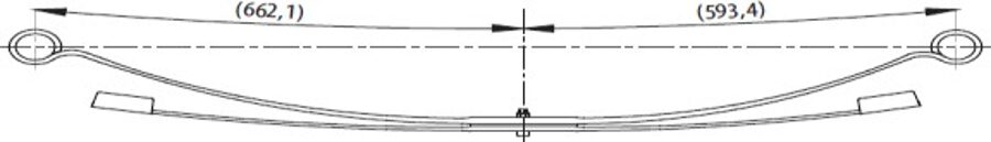 Rear Spring 2T145560DK/7723800/77238 for FORD F.CONNECT