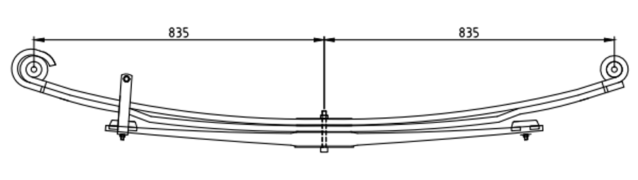 Rear Spring 99445136 98447101 for IVECO
