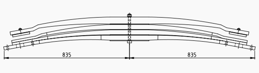 Rear Spring 81434006929 81434006947 81434006951 81434056107 for MAN