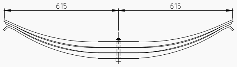 Trailer Rear Spring 21221245 for ROR