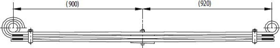 Rear Spring 13D05/03524AA for OTOKAR SLTN145 K