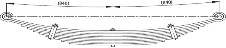 Front Spring 93CT5310AB/93CT5310BA for FORD CARGO 2517/4030