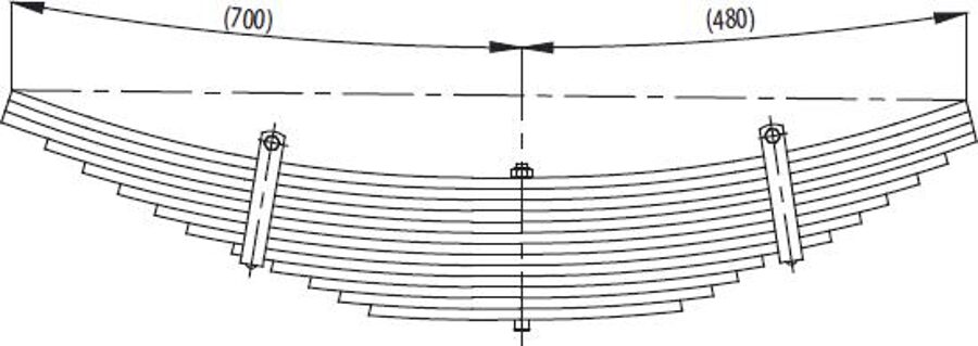 Additional axle Spring for MERCEDES 1517 ÇÇN Wholesale 