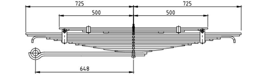 Rear Spring 2000E5560AE for FORD