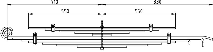 Rear Spring 85914470A50 for IV