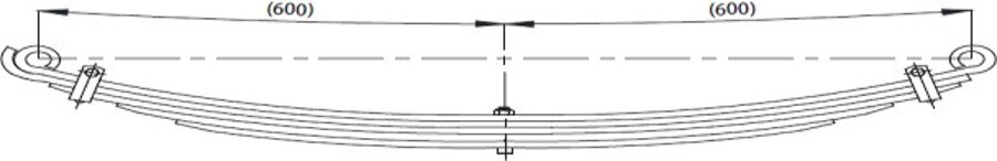 Front Spring MK310013/MK310061/62 for TEMSA CANTER 515 3,5T