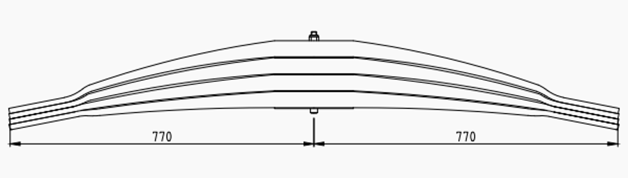 Rear Spring 1377712 for SCANIA 