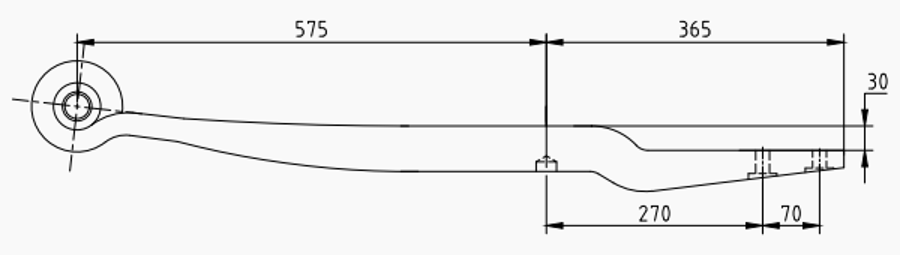 Trailer Rear Spring 508213890 for 70X56