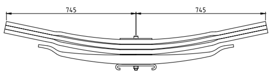 Rear Spring 99445136 98447101 for IVECO