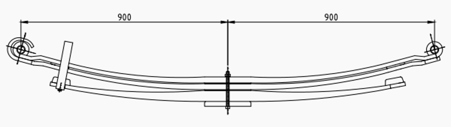 Rear Spring 81434006903 for MAN