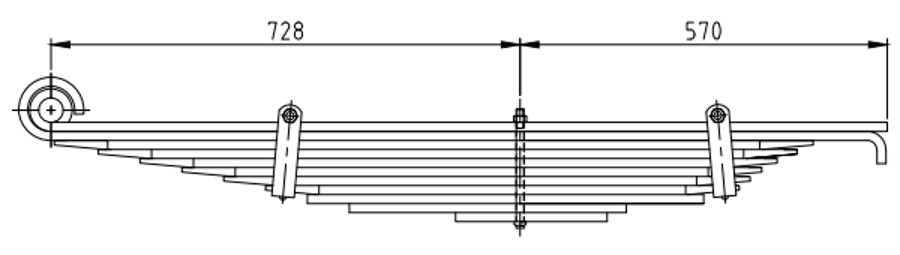 Rear Spring 97CT5560BB for FORD