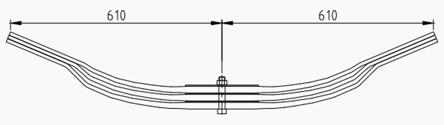 Trailer Rear Spring 508203320 for BPW