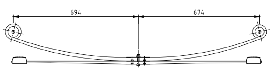 Rear Spring 6C115560EB for FORD