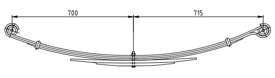 Rear Spring 93809569 for IVECO
