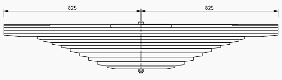 Rear Spring 81434006954 for MAN