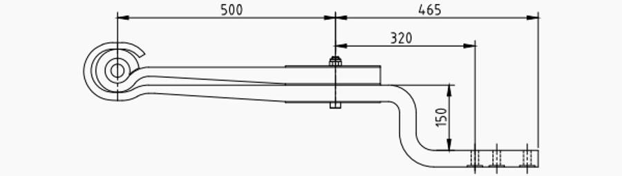 Trailer Rear Spring 508213080 for BPW