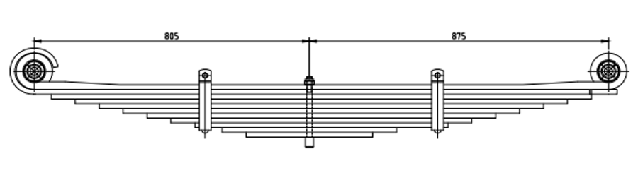 Rear Spring 9C465310FC for FORD