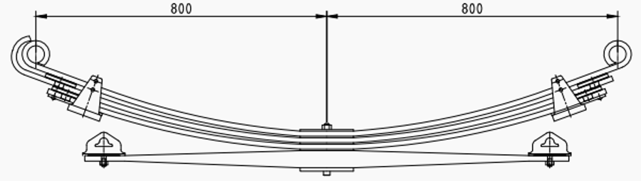 Rear Spring 81434006991 for MAN