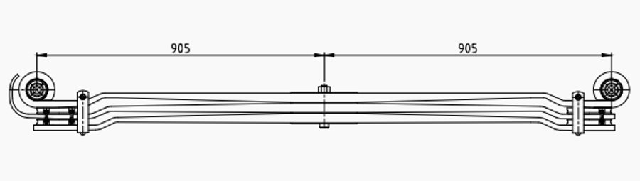 Rear Spring 81434026504 for MAN