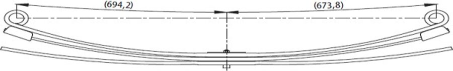 Rear Spring BK31/5560/JF/6C11UA for FORD TRANSIT 430 Y