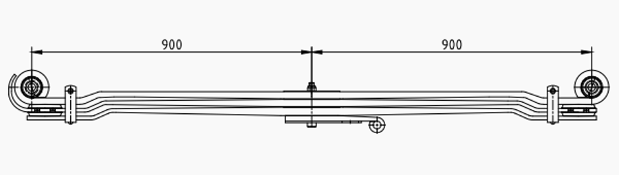 Rear Spring 81434026501 for MAN