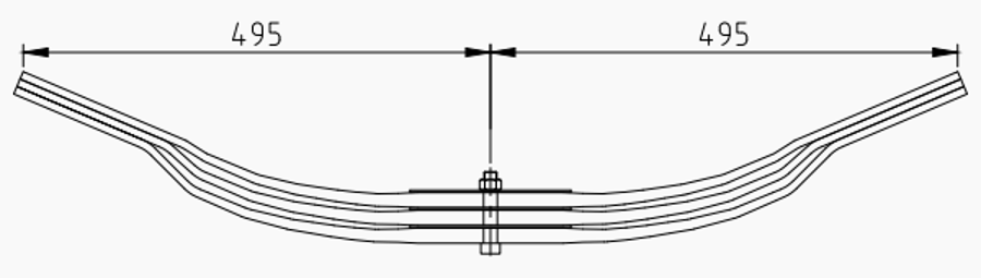 Trailer Rear Spring 508204120 for BPW