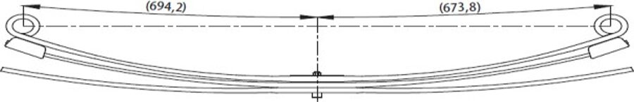 Rear Spring 6C115560WC/F for FORD TRANSIT 430