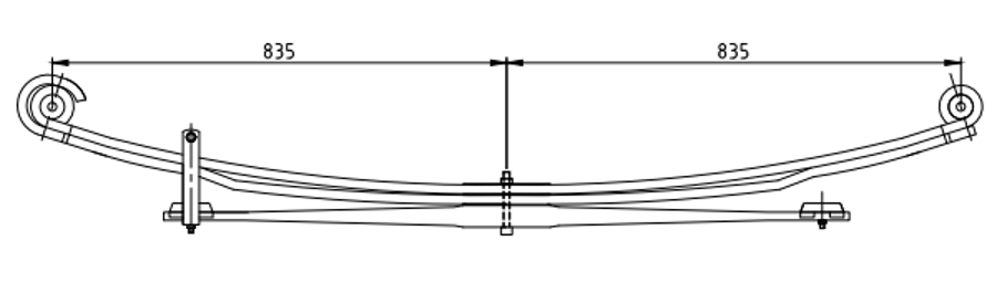 Rear Spring 99445131 04857933 for IVECO