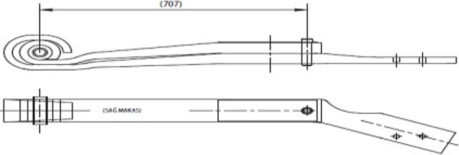 Rear Spring 1421061/90199200 for SCANIA RIGHT