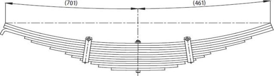 Additional Axle Spring for MAN 12 153  ÇÇ N