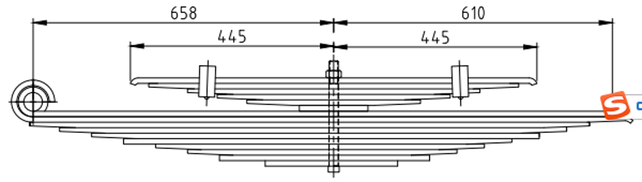 Rear Spring 92CT5560AA for FORD