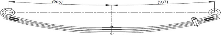 Front Spring 90x32/33/22 for RENAULT 440-42.1.DIN