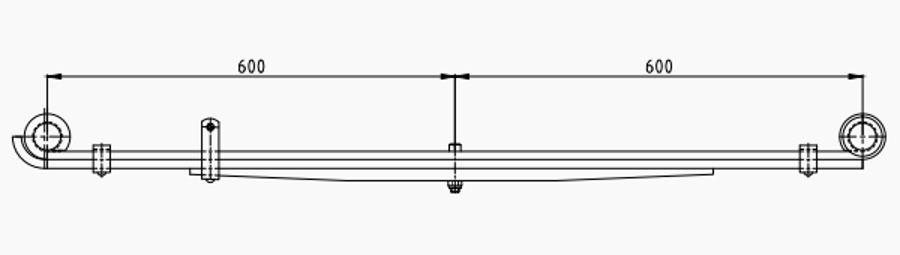 Rear Spring MK432506 for MITSUBISHI