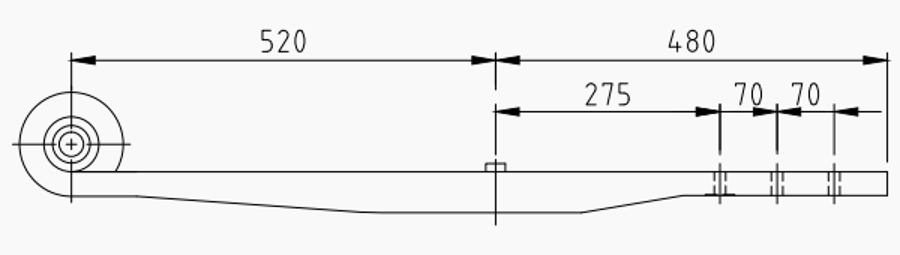 Trailer Rear Spring M001480 UJB0360/C MO45005 M045003 UJB0636/A UJB0634/A 431478 for FRUEHAUF