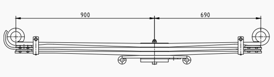 Front Spring 81434026102 for MAN