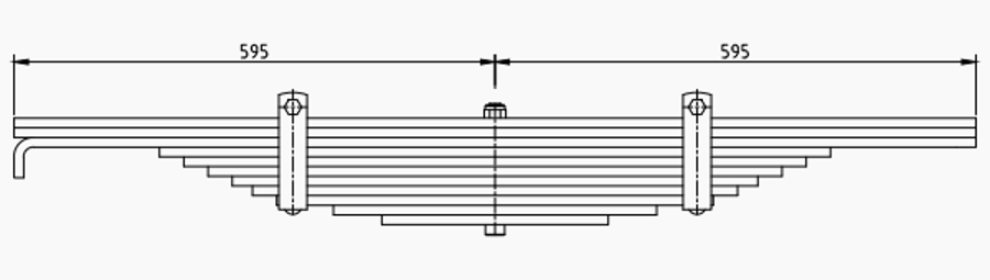 Trailer Rear Spring 508204020 for BPW