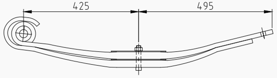 Trailer Rear Spring 508203451 for BPW