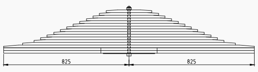 Rear Spring 81434026548 for MAN
