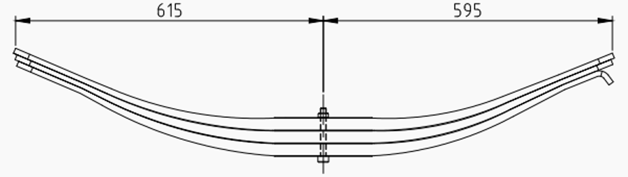 Trailer Rear Spring 21221246 for ROR