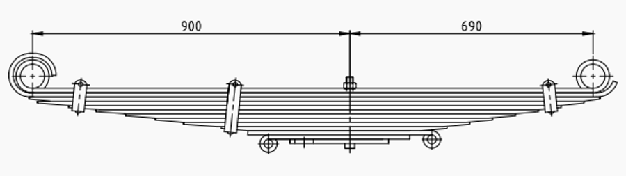 Front Spring 81434026147 for MAN